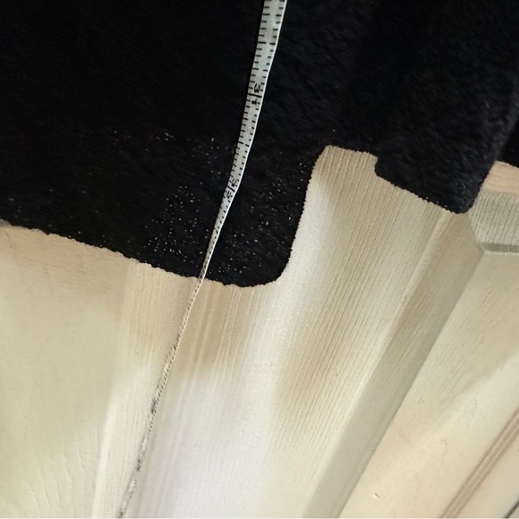 Eileen Fisher Black Wool Cardigan sweater open front long s small - Picture 5 of 6